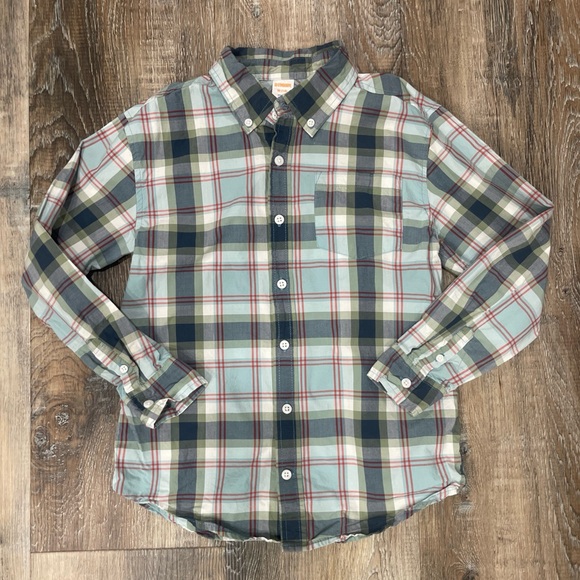 Gymboree Other - Gymboree Plaid Shirt - Blue, Green, Red, Boys Medium, 100% Cotton